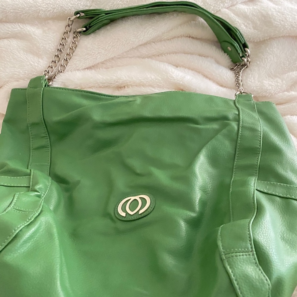 Miniucci green and silver purse